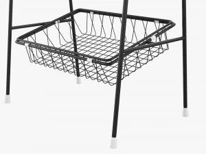 Tilted Pane Stand 5-Tier 3D Model
