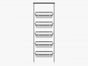 Tilted Pane Stand 5-Tier 3D Model