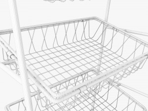 Tilted Pane Stand 5-Tier 3D 模型