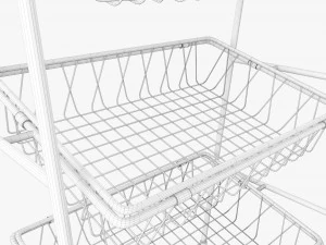 Tilted Pane Stand 5-Tier 3D Model