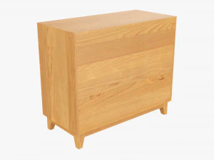 TV Stand With Drawers 3D Model