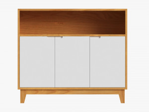 TV Stand With Drawers 3D Модель