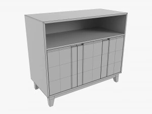 TV Stand With Drawers 3D Model