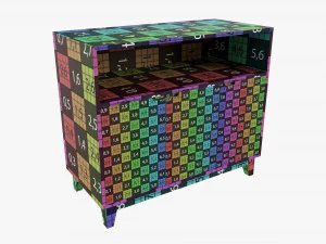 TV Stand With Drawers 3D Model