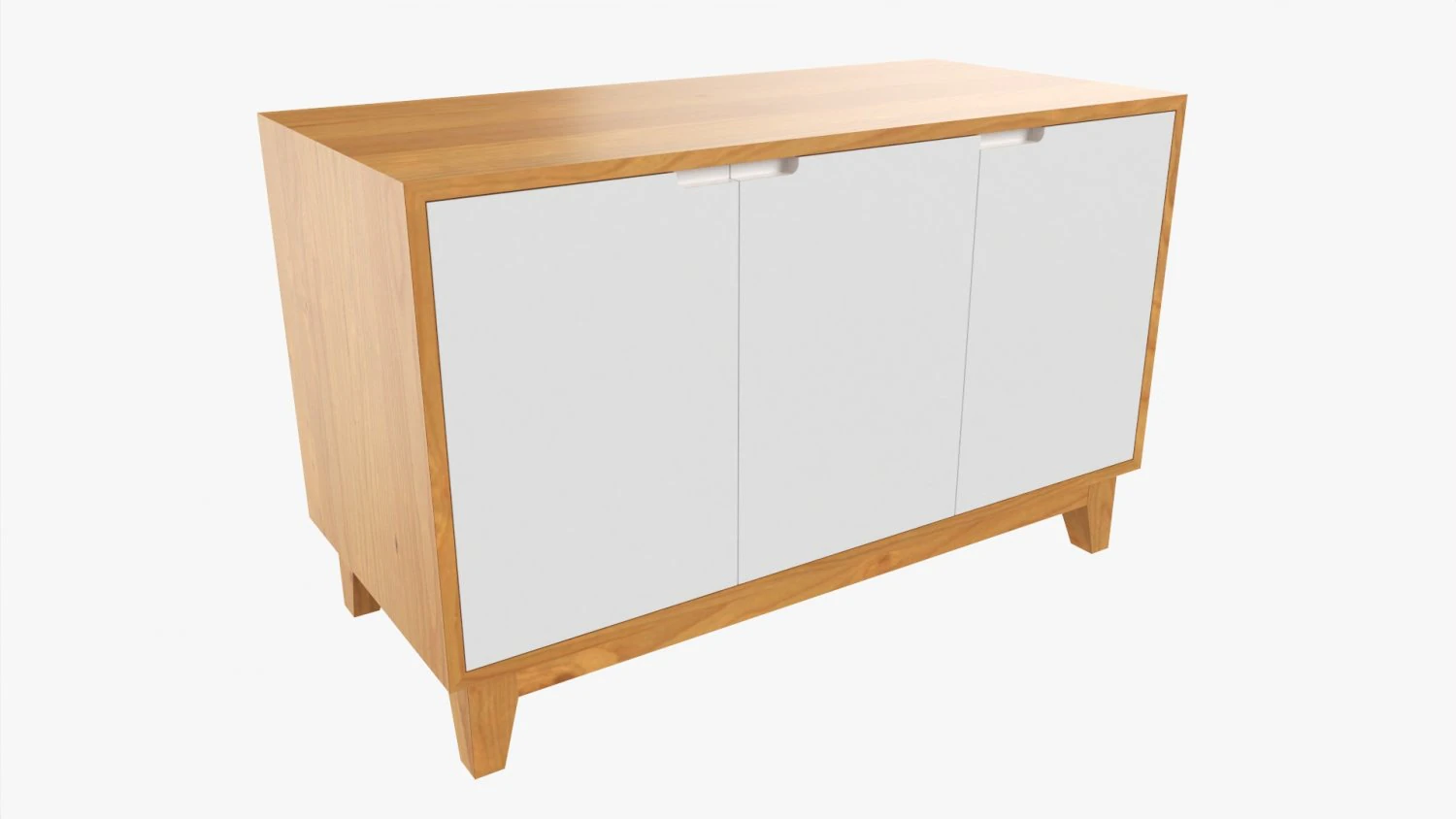 TV Stand With Drawers 02 3D Model .c4d .max .obj .3ds .fbx .stl .blend