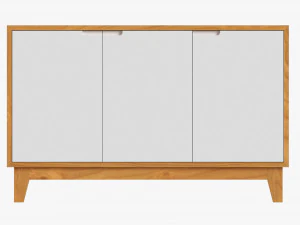 TV Stand With Drawers 02 3D Model