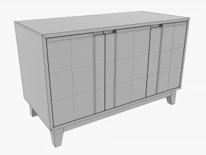 TV Stand With Drawers 02 3D Model