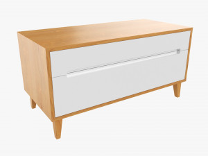 TV Stand With Drawers 03 Modelo 3D