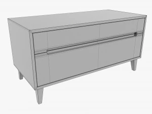 TV Stand With Drawers 03 3D Model