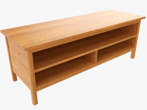 TV Stand With Shelves 3D Model