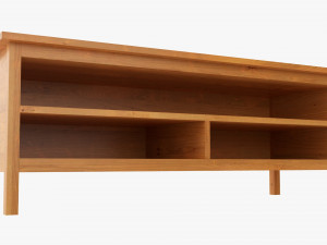 TV Stand With Shelves Model 3D