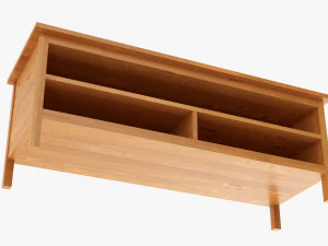 TV Stand With Shelves 3D Model