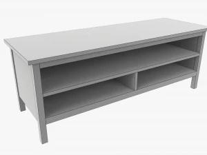 TV Stand With Shelves 3D Model