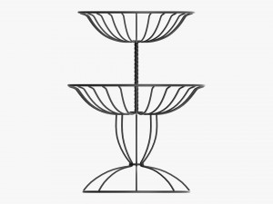 Two Tier Wire Basket 3D 모델
