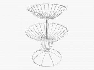 Two Tier Wire Basket 3D 모델