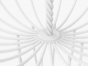 Two Tier Wire Basket 3D 모델