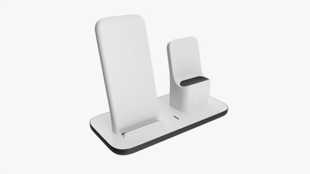 Wireless Charging Base 3-In-1 Modèle 3D .c4d .max .obj .3ds .fbx .stl .blend 