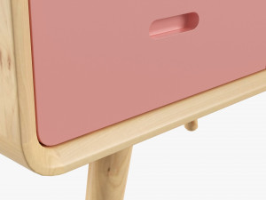 Wooden Cabinet With Drawers 01 Modèle 3D