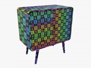 Wooden Cabinet With Drawers 01 Modèle 3D