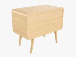 Wooden Cabinet With Drawers 03 3D Model