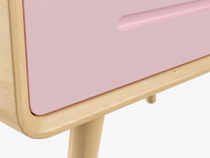 Wooden Cabinet With Drawers 03 3D Model