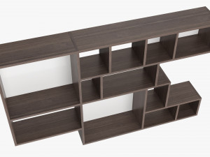 Wooden Hanging Shelf 01 Modello 3D