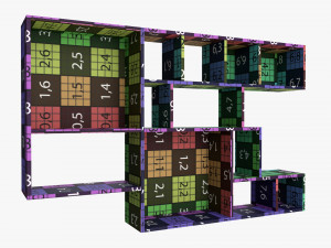 Wooden Hanging Shelf 01 Modello 3D