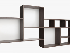 Wooden Hanging Shelf 02 Modelo 3D
