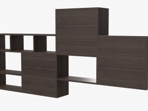 Wooden Hanging Shelf 02 Modelo 3D