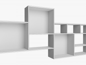 Wooden Hanging Shelf 02 Modelo 3D
