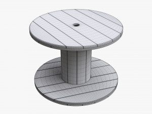 Cable reel table 3D Model