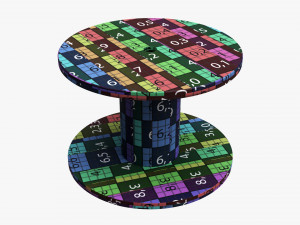 Cable reel table 3D Model