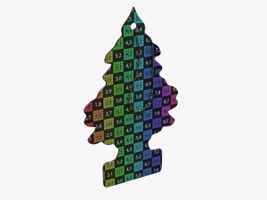 Car air freshener Editorial Modelo 3D