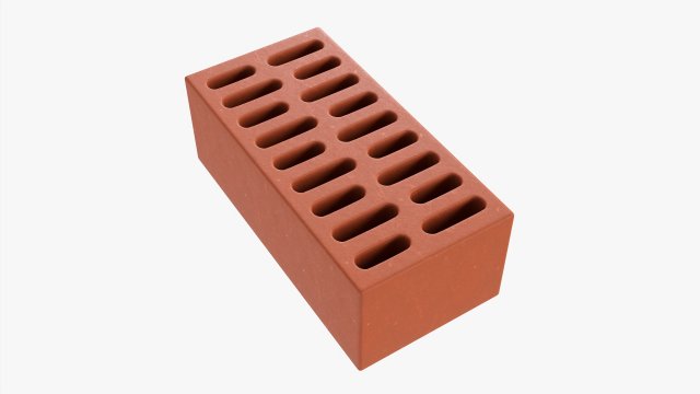 Clay bricks type 03 3D Model .c4d .max .obj .3ds .fbx .stl .blend 