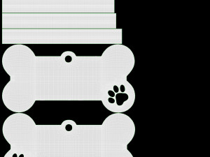 Collar Pet ID Tag steel brass 3D Модель