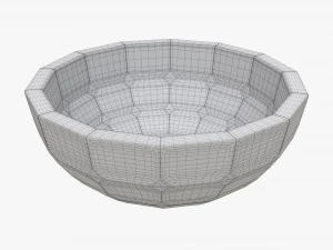 Decorative glass bowl 3D Model
