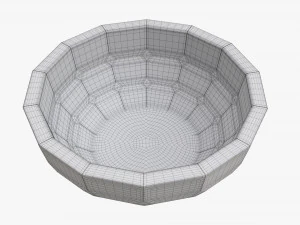 Decorative glass bowl 3D Model