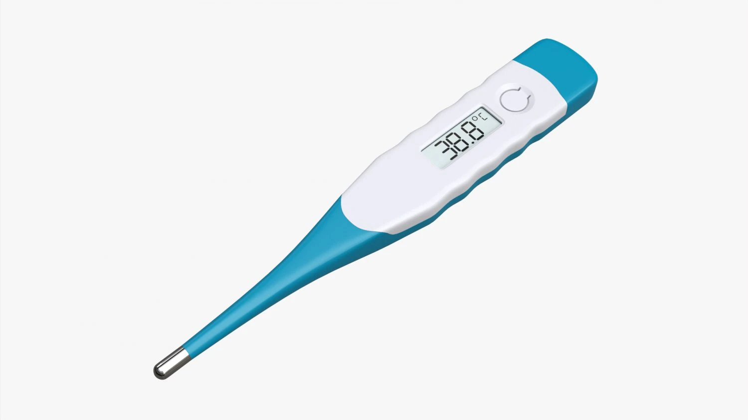 Digital thermometer 01 3D Model .c4d .max .obj .3ds .fbx .stl .blend 