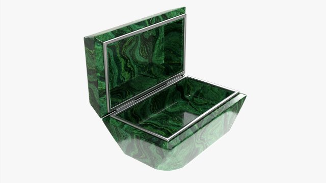 Emerald trinket jar Modelo 3D .c4d .max .obj .3ds .fbx .stl .blend 
