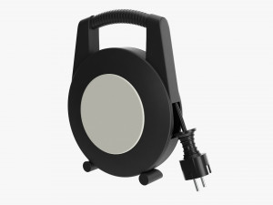 Extension cord reel with sockets 02 Modèle 3D