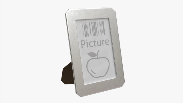Picture frame with chamfered corners Modelo 3D .c4d .max .obj .3ds .fbx .stl .blend 