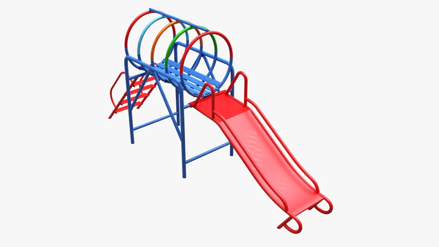 Playground barrel slide 01 3D Model .c4d .max .obj .3ds .fbx .stl .blend 