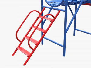 Playground barrel slide 01 3D Model