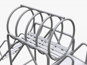 Playground barrel slide 01 3D Model