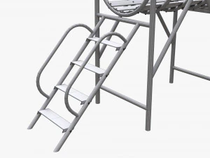 Playground barrel slide 01 3D Model