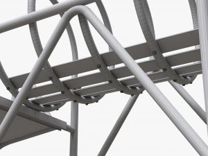 Playground barrel slide 01 3D Model