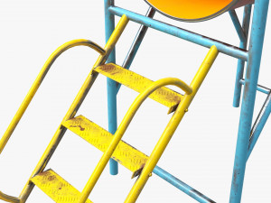 Playground barrel slide 02 Modèle 3D
