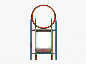 Playground barrel slide 02 Modèle 3D
