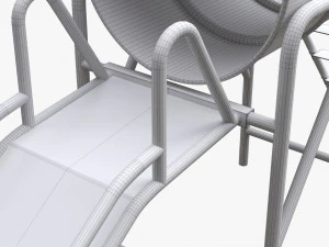 Playground barrel slide 02 3D Model