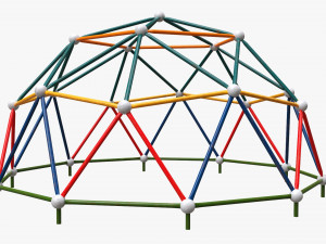 Playground climbing hemisphere 3D 模型